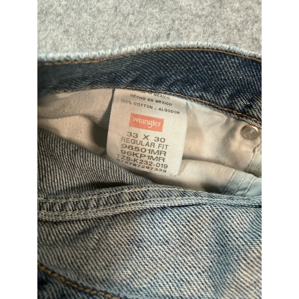 Vintage Wrangler Mens Regular‎ Fit Blue Jeans 33x30 Medium Wash Denim Pants